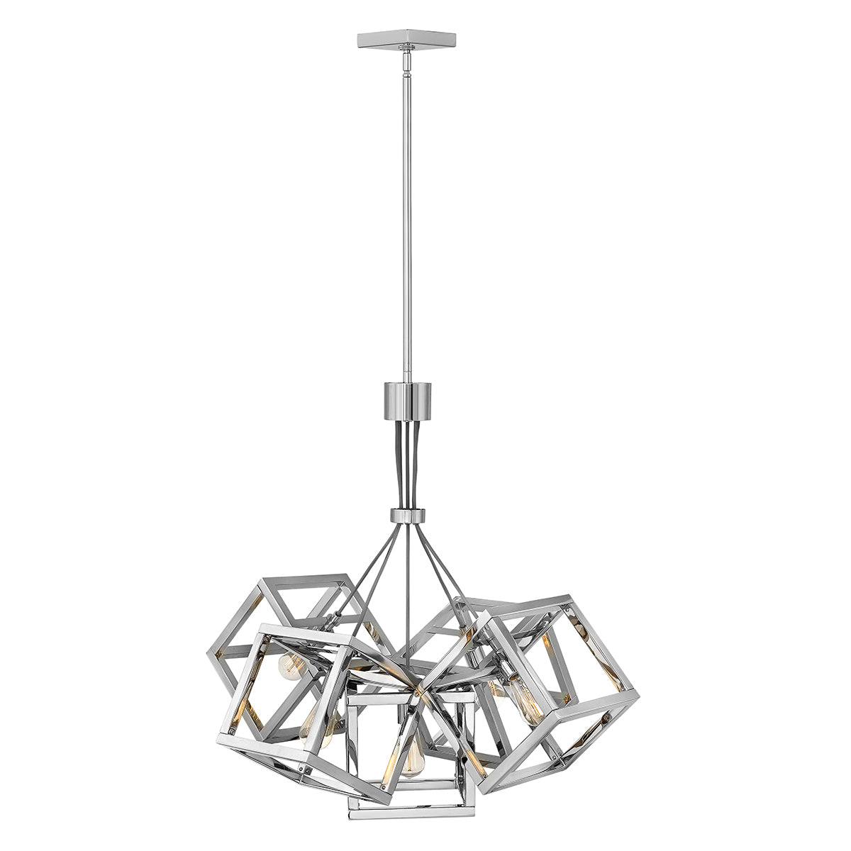 Quintiesse Ensemble 5 Light Pendant Light Polished Nickel