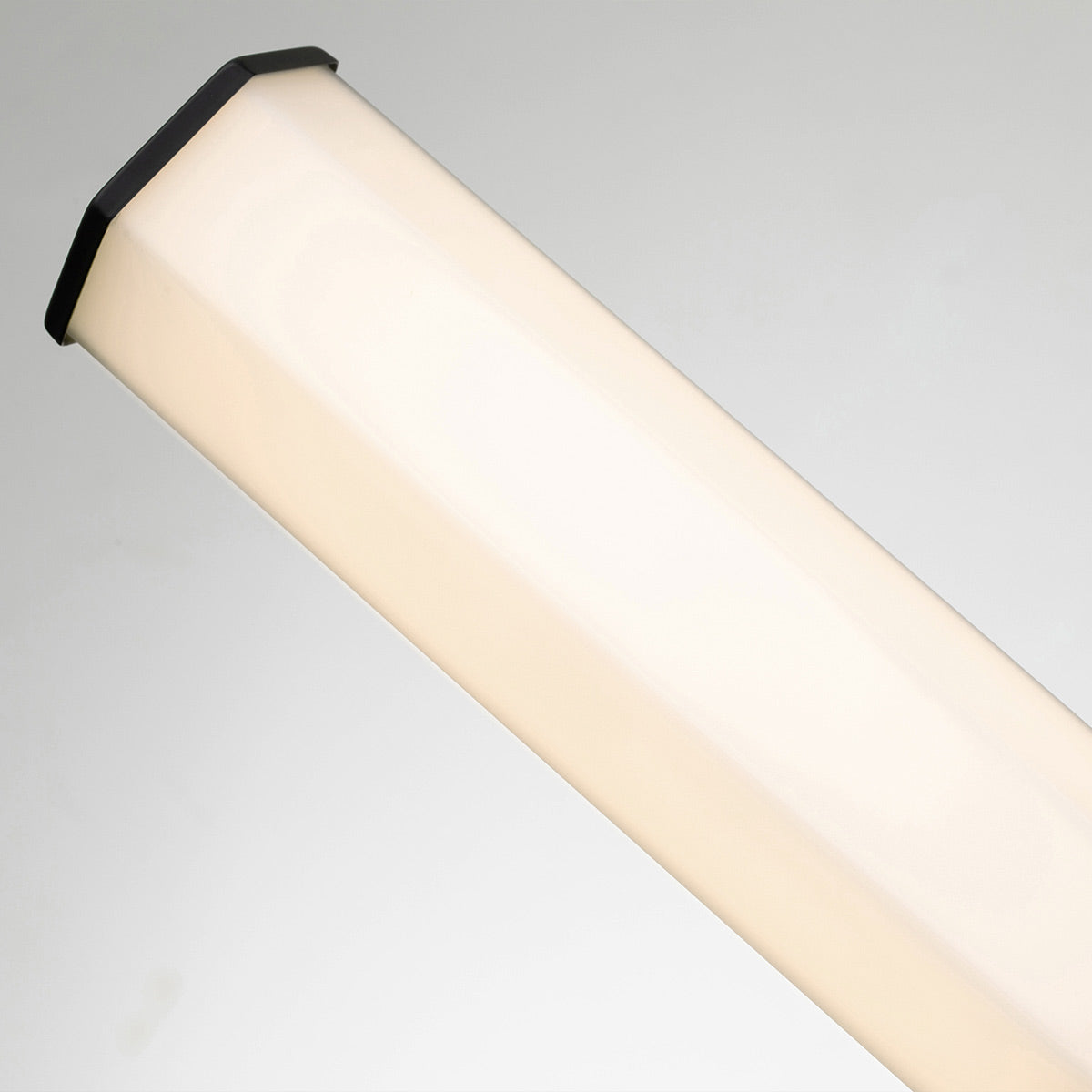 Quintiesse Facet Bathroom Dual LED Wall Light in Matte Black