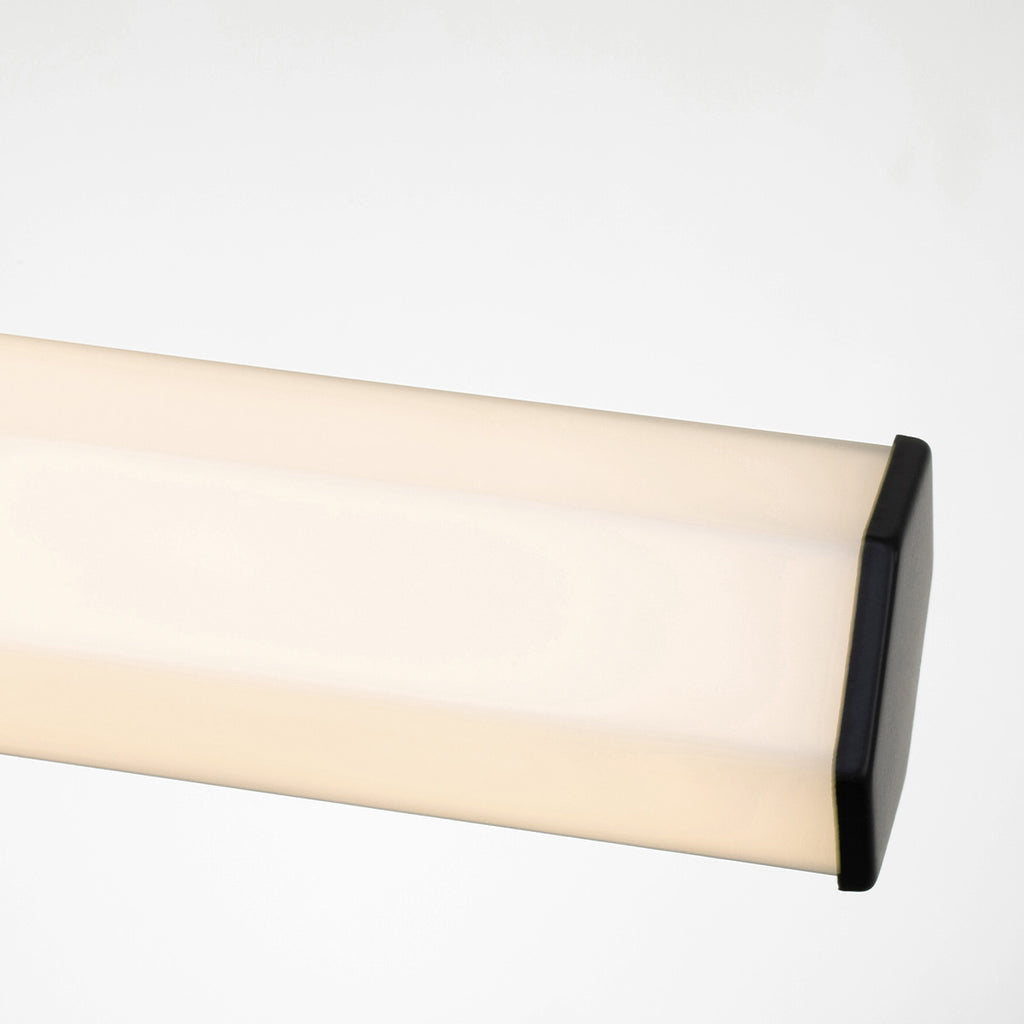 Quintiesse Facet Bathroom Dual LED Wall Light in Matte Black