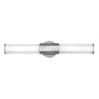 Quintiesse Facet Bathroom Dual LED Wall Light in Polished Chrome