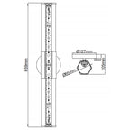 Quintiesse Facet Bathroom Dual LED Wall Light in Polished Chrome