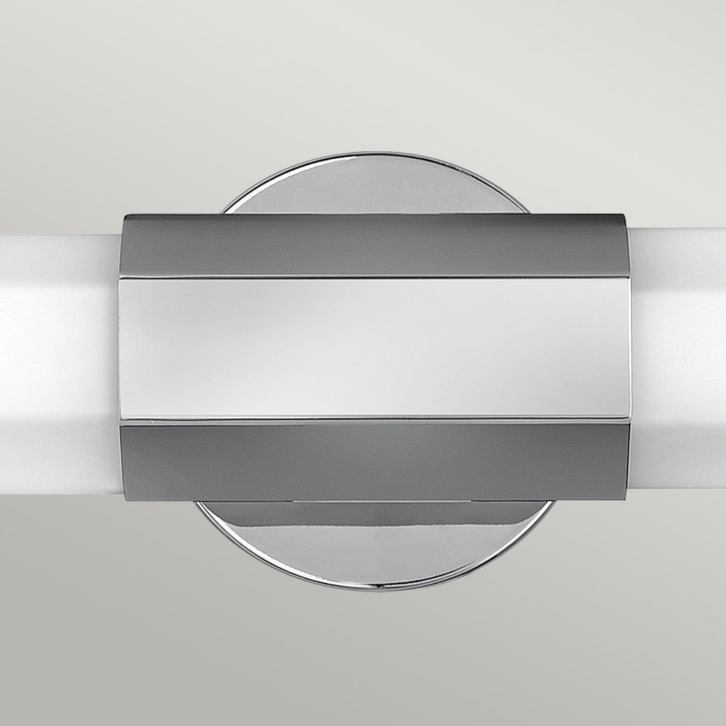 Quintiesse Facet Bathroom Dual LED Wall Light in Polished Chrome