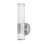 Quintiesse Facet Bathroom Single LED Wall Light in Polished Chrome
