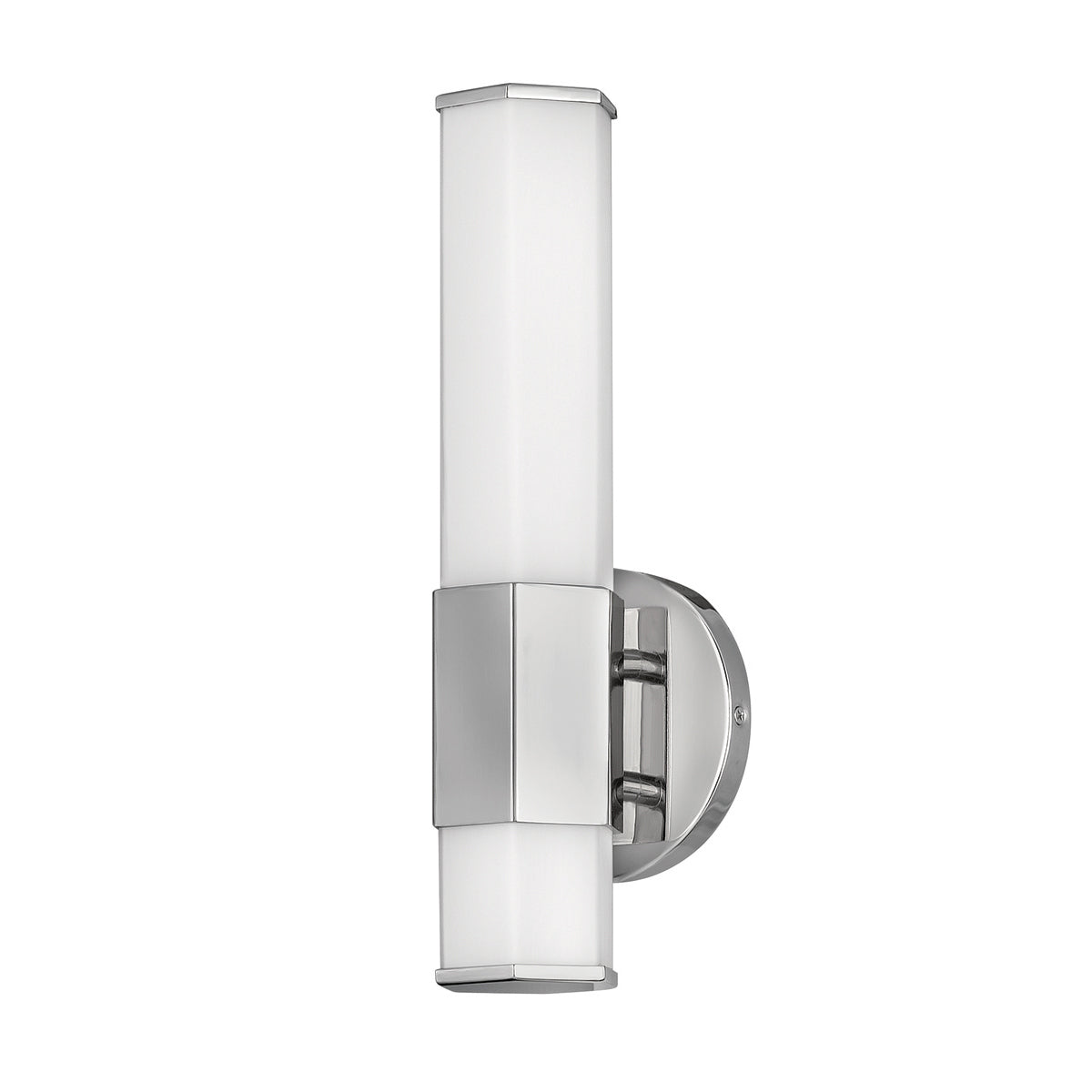 Quintiesse Facet Bathroom Single LED Wall Light in Polished Chrome