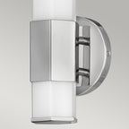 Quintiesse Facet Bathroom Single LED Wall Light in Polished Chrome