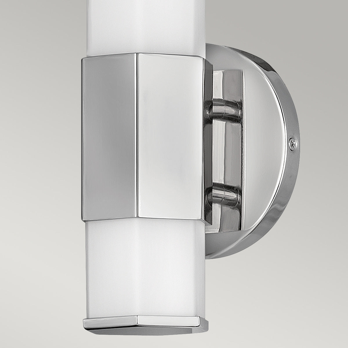 Quintiesse Facet Bathroom Single LED Wall Light in Polished Chrome