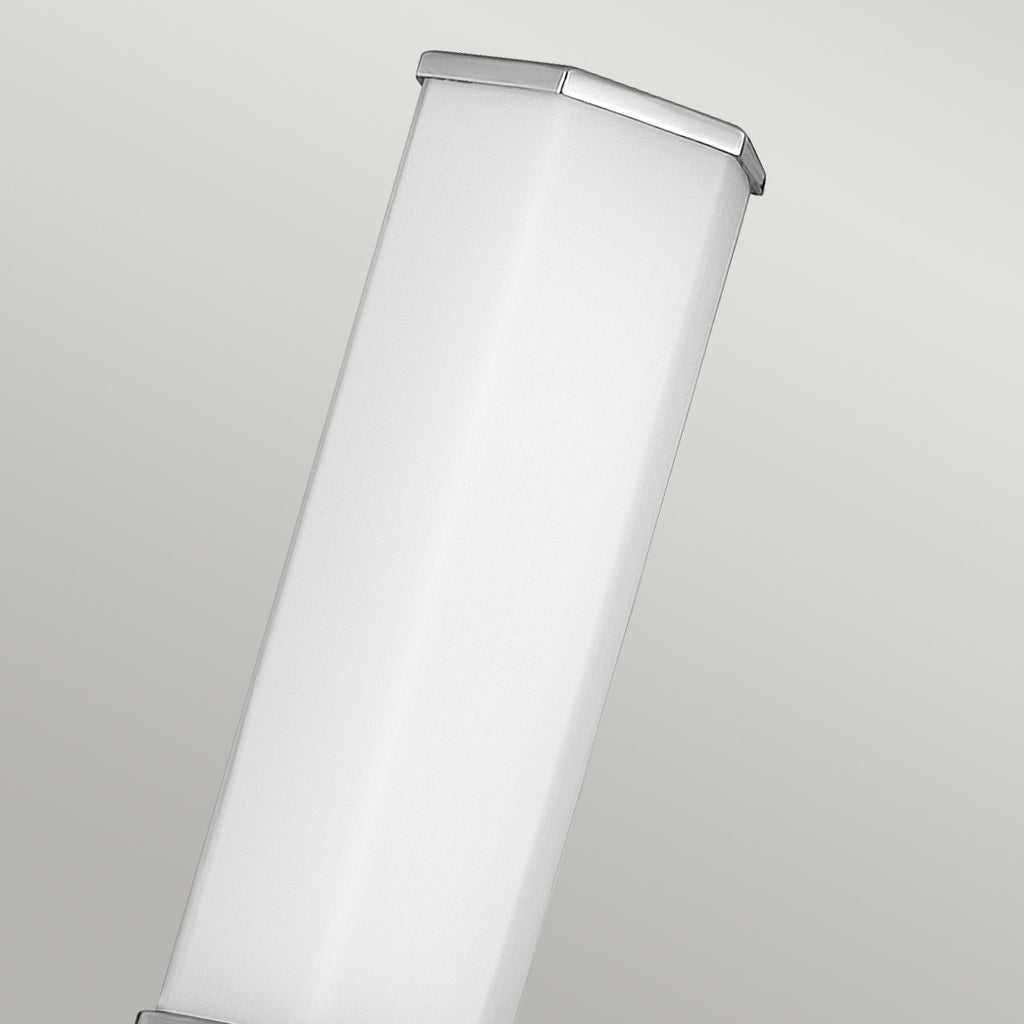 Quintiesse Facet Bathroom Single LED Wall Light in Polished Chrome