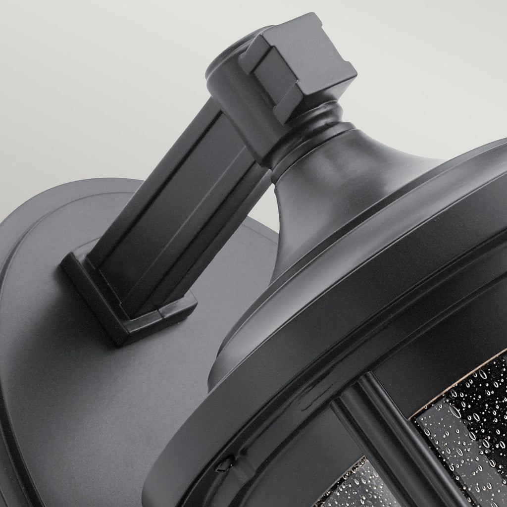Quintiesse Fairfield Outdoor Large Wall Lantern in Black