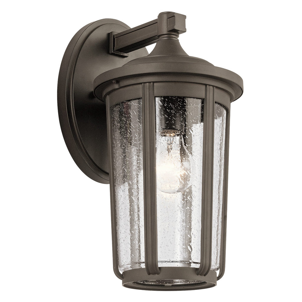 Quintiesse Fairfield Outdoor Large Wall Lantern in Olde Bronze