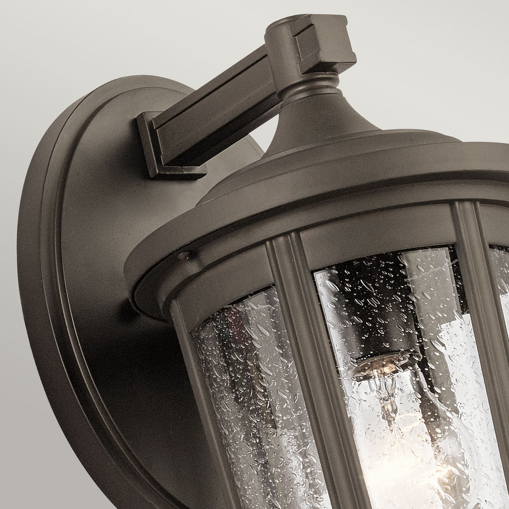 Quintiesse Fairfield Outdoor Large Wall Lantern in Olde Bronze