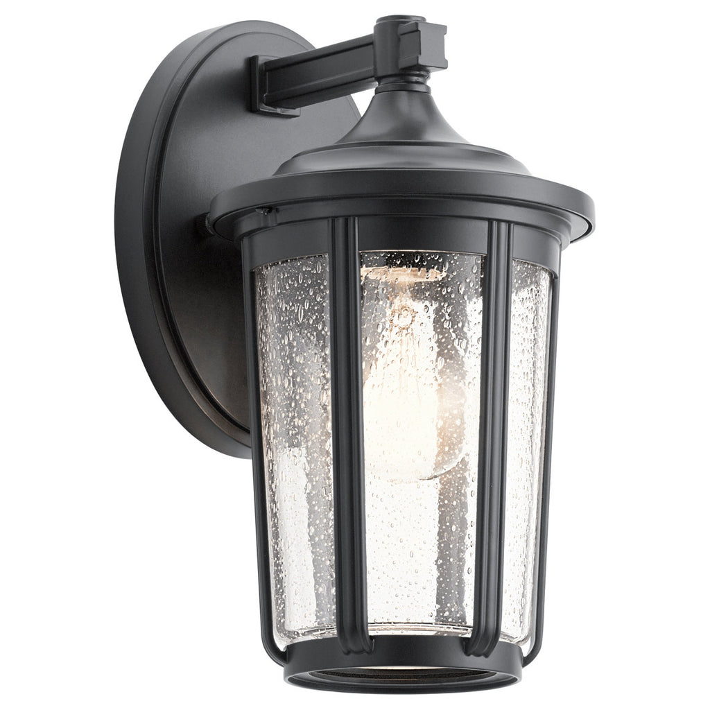 Quintiesse Fairfield Outdoor Medium Wall Lantern in Black