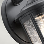 Quintiesse Fairfield Outdoor Medium Wall Lantern in Black