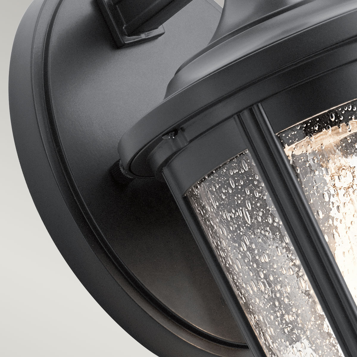 Quintiesse Fairfield Outdoor Medium Wall Lantern in Black