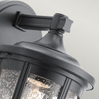 Quintiesse Fairfield Outdoor Medium Wall Lantern in Black
