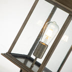 Quintiesse Grant Outdoor Large Pedestal Lantern in Burnished Bronze