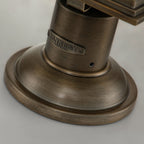 Quintiesse Grant Outdoor Large Pedestal Lantern in Burnished Bronze