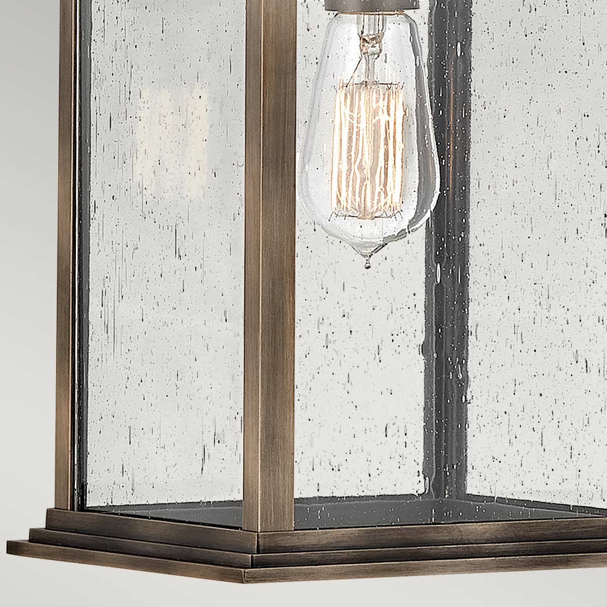 Quintiesse Grant Outdoor Large Wall Lantern in Burnished Bronze