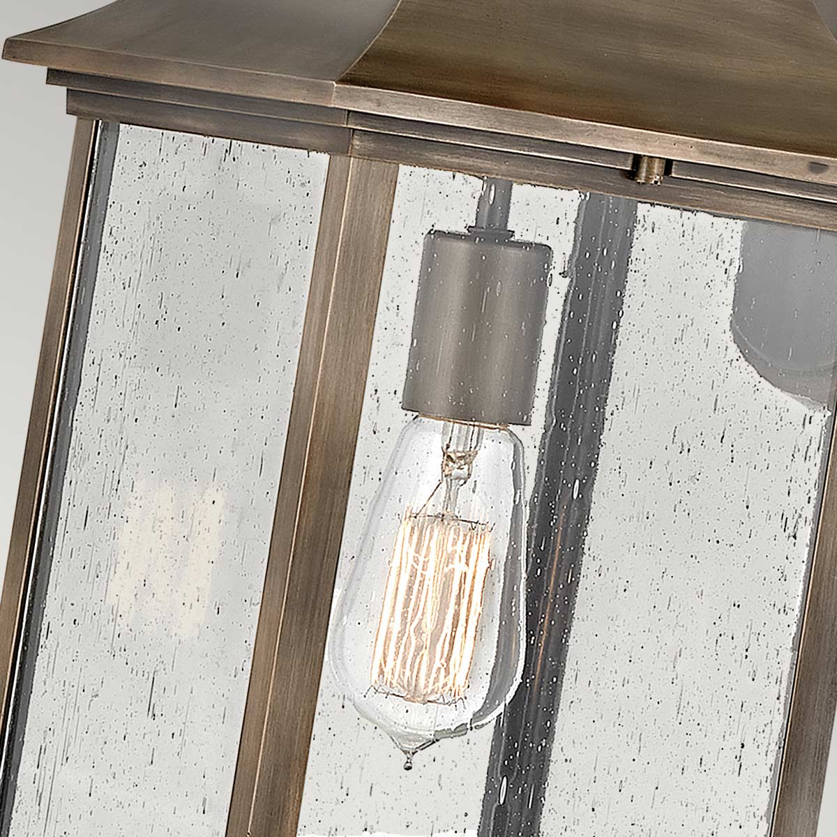 Quintiesse Grant Outdoor Large Wall Lantern in Burnished Bronze