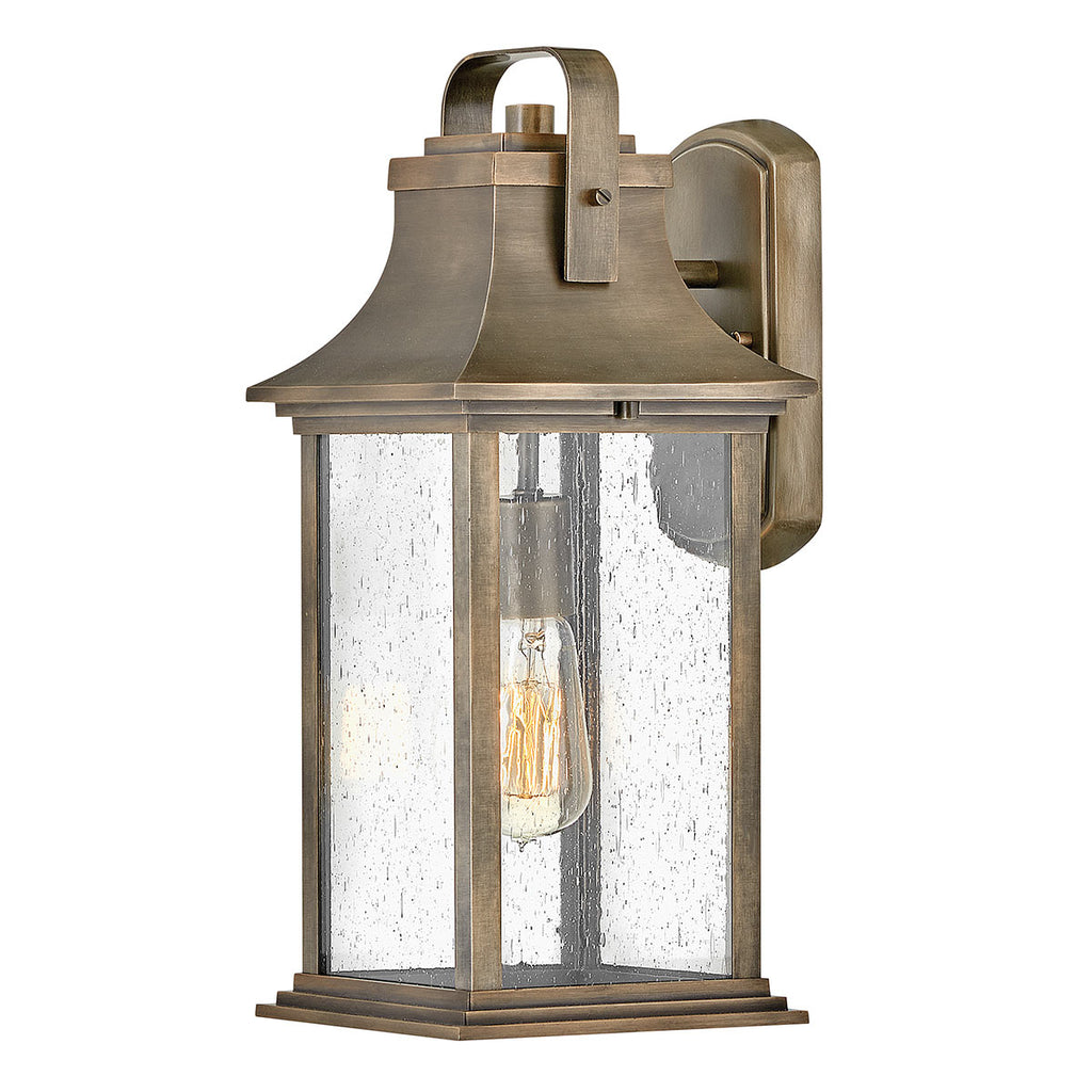 Quintiesse Grant Outdoor Medium Wall Lantern in Burnished Bronze