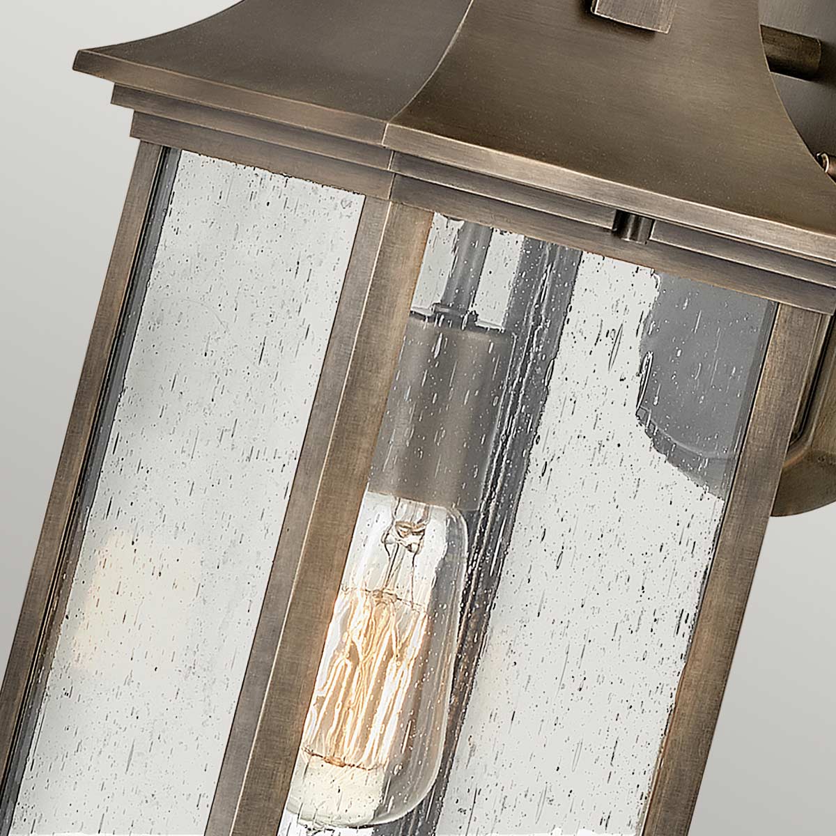 Quintiesse Grant Outdoor Medium Wall Lantern in Burnished Bronze