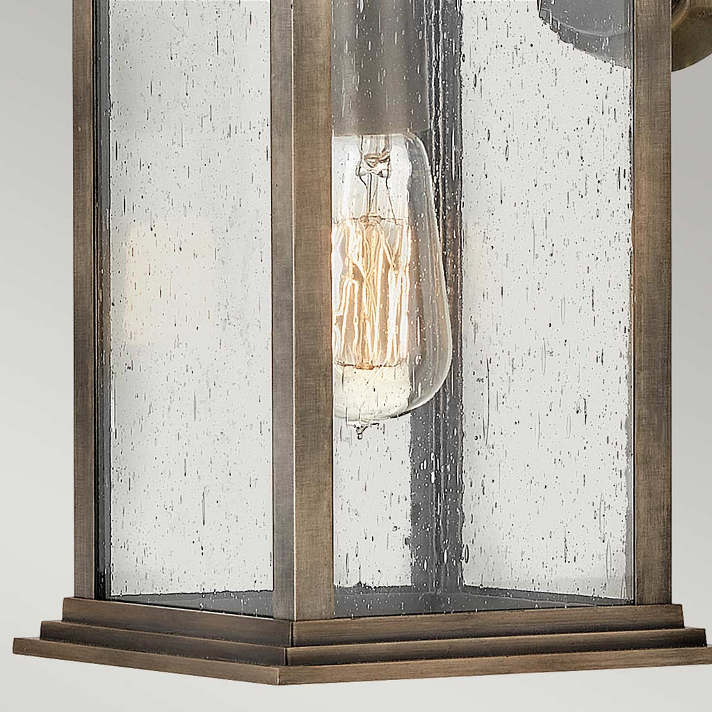 Quintiesse Grant Outdoor Medium Wall Lantern in Burnished Bronze