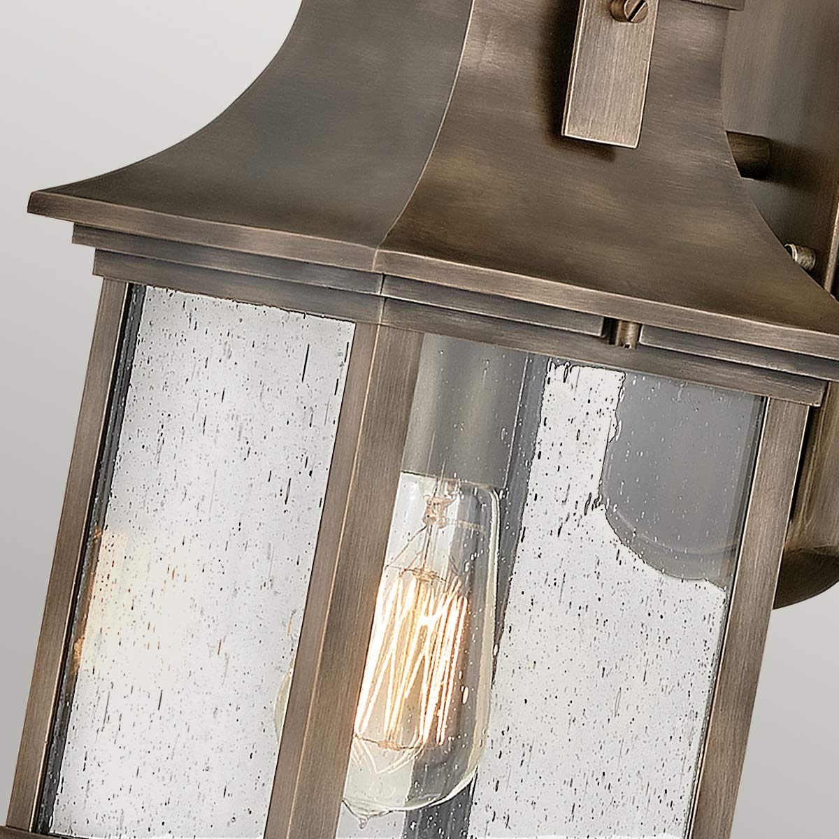 Quintiesse Grant Outdoor Small Wall Lantern in Burnished Bronze