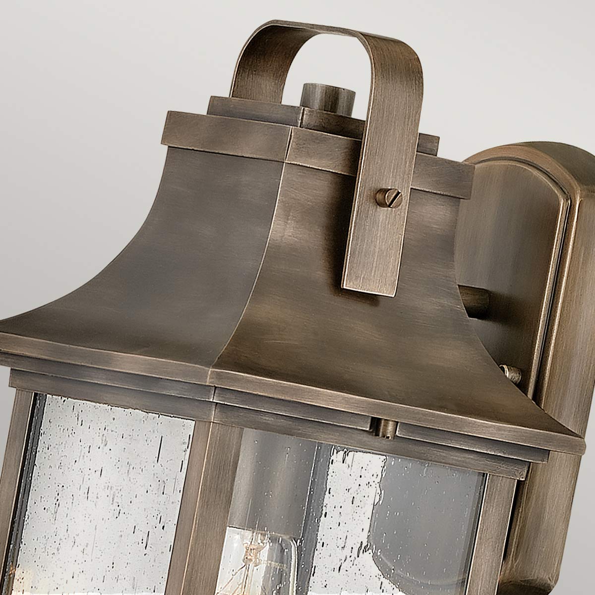 Quintiesse Grant Outdoor Small Wall Lantern in Burnished Bronze