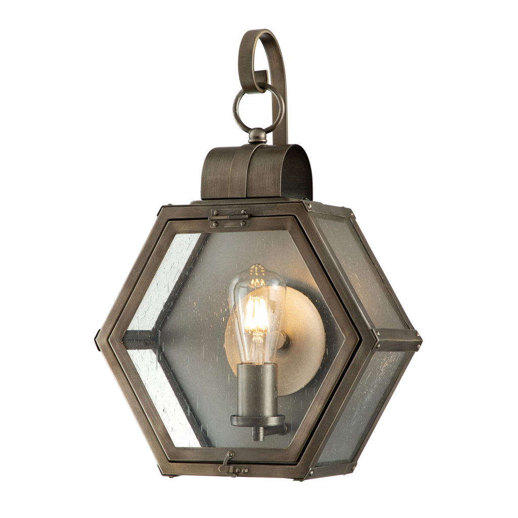 Quintiesse Heath Outdoor Medium Wall Lantern in Burnished Bronze