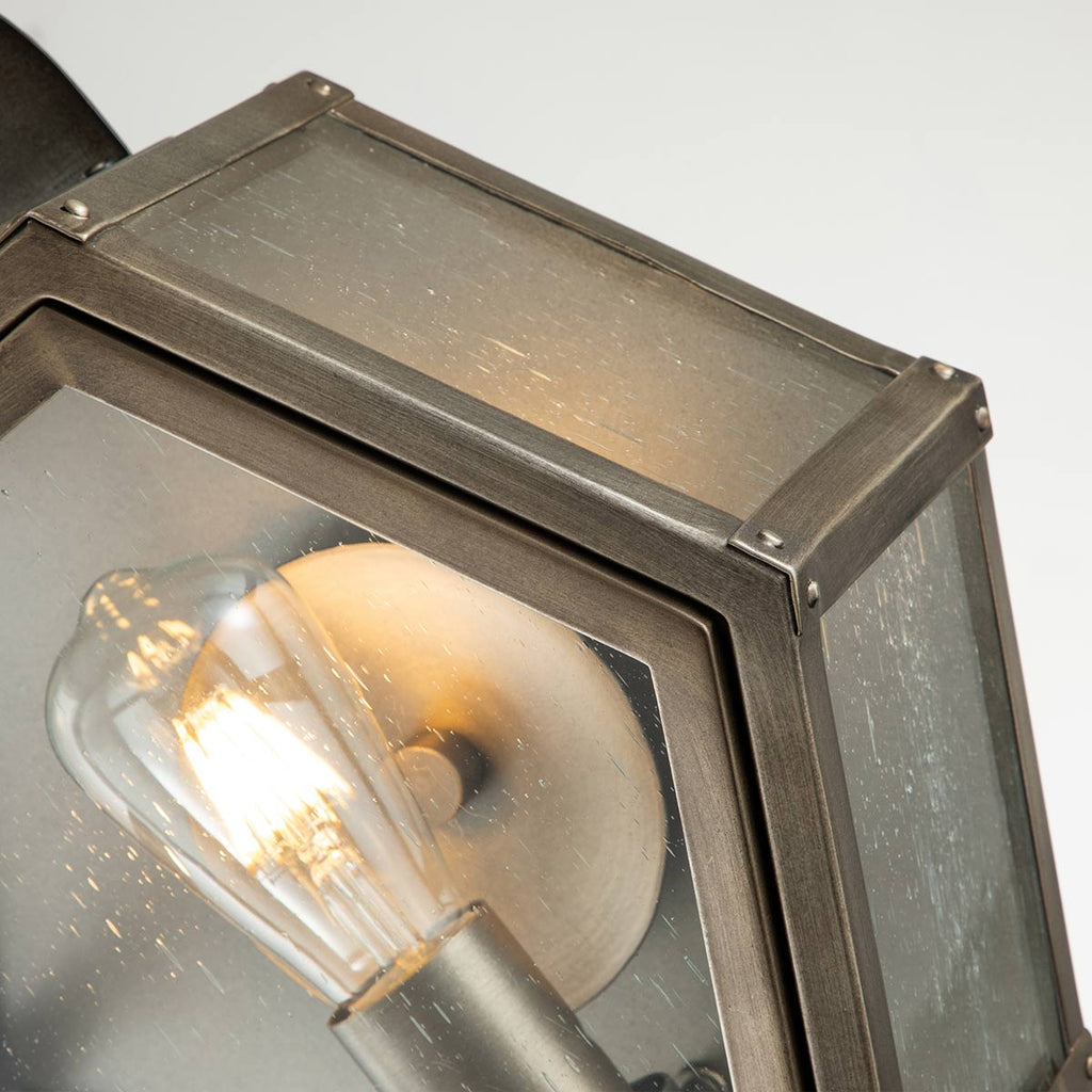 Quintiesse Heath Outdoor Medium Wall Lantern in Burnished Bronze