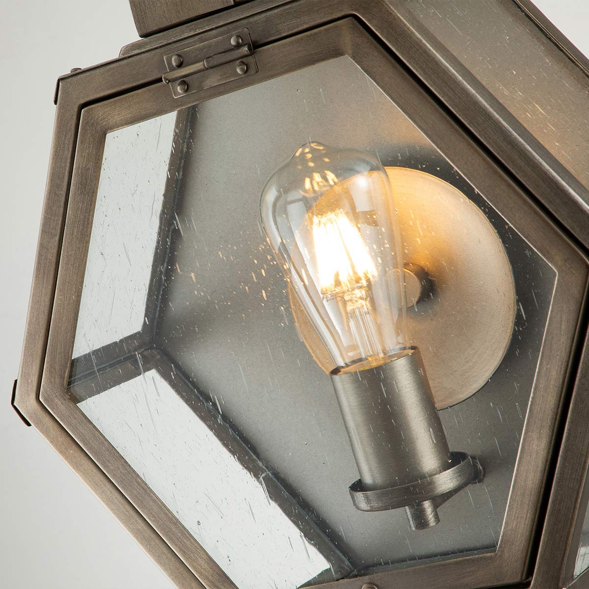 Quintiesse Heath Outdoor Medium Wall Lantern in Burnished Bronze
