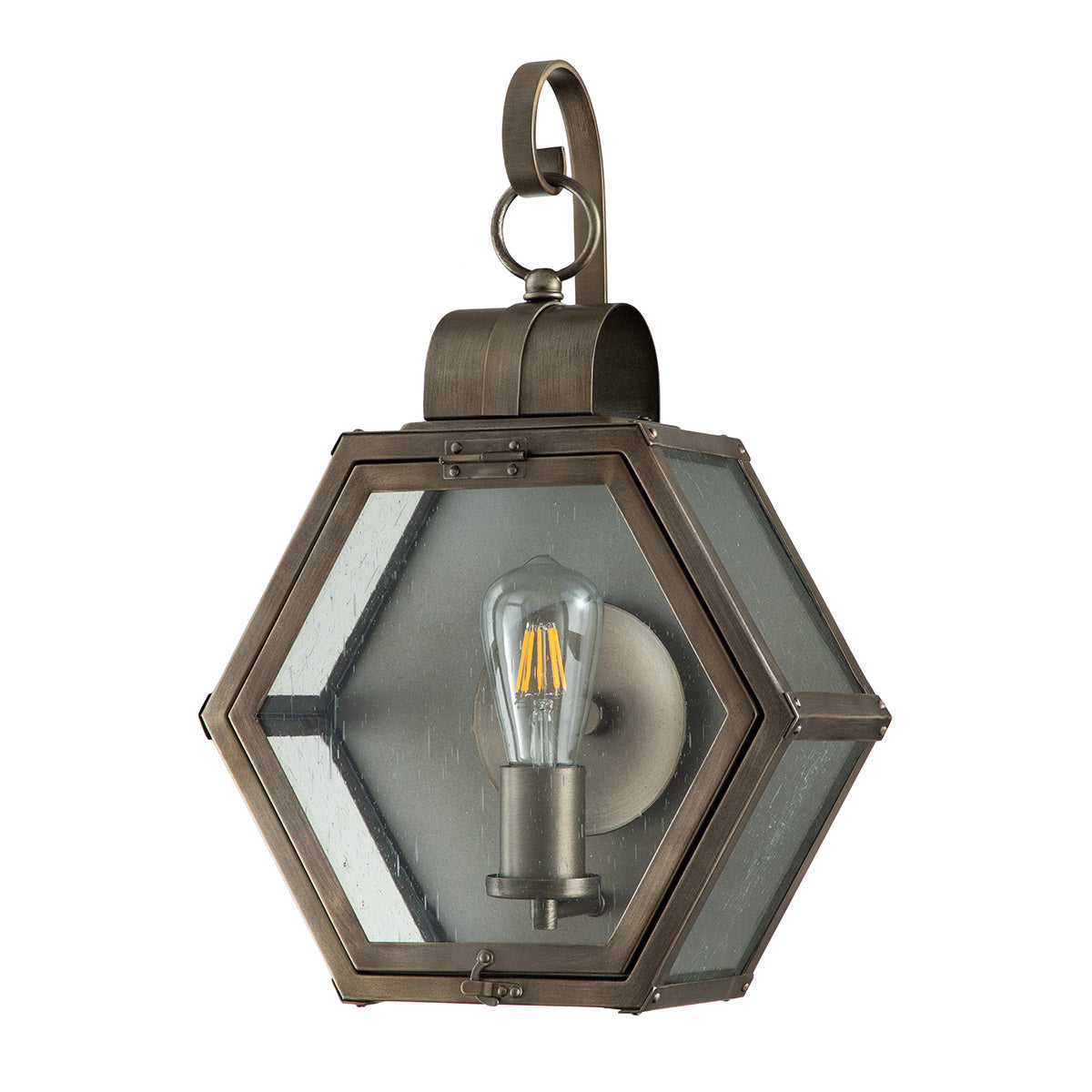 Quintiesse Heath Outdoor Medium Wall Lantern in Burnished Bronze