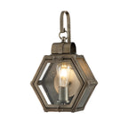 Quintiesse Heath Outdoor Small Wall Lantern in Burnished Bronze