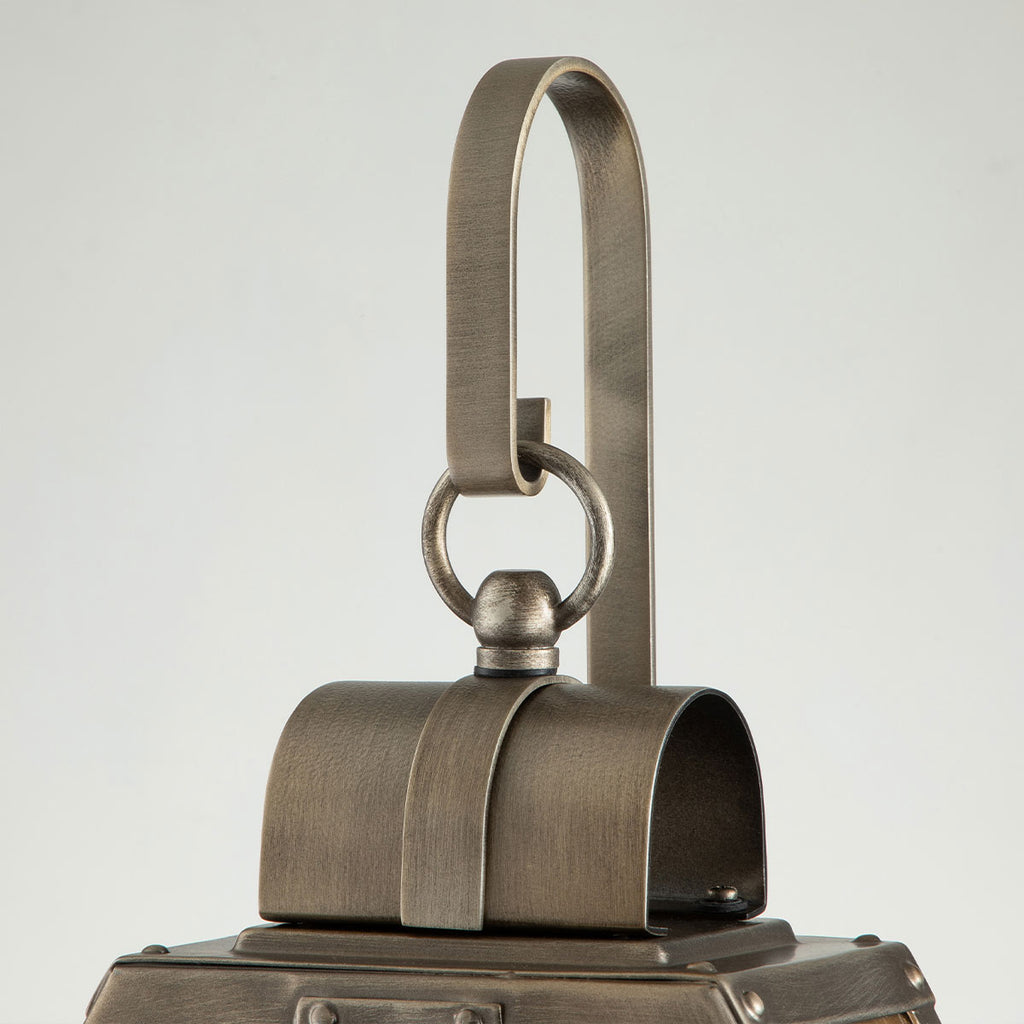 Quintiesse Heath Outdoor Small Wall Lantern in Burnished Bronze