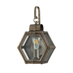 Quintiesse Heath Outdoor Small Wall Lantern in Burnished Bronze