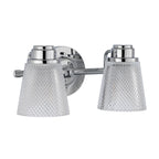 Quintiesse Hudson 2 Light Wall Light Polished Chrome