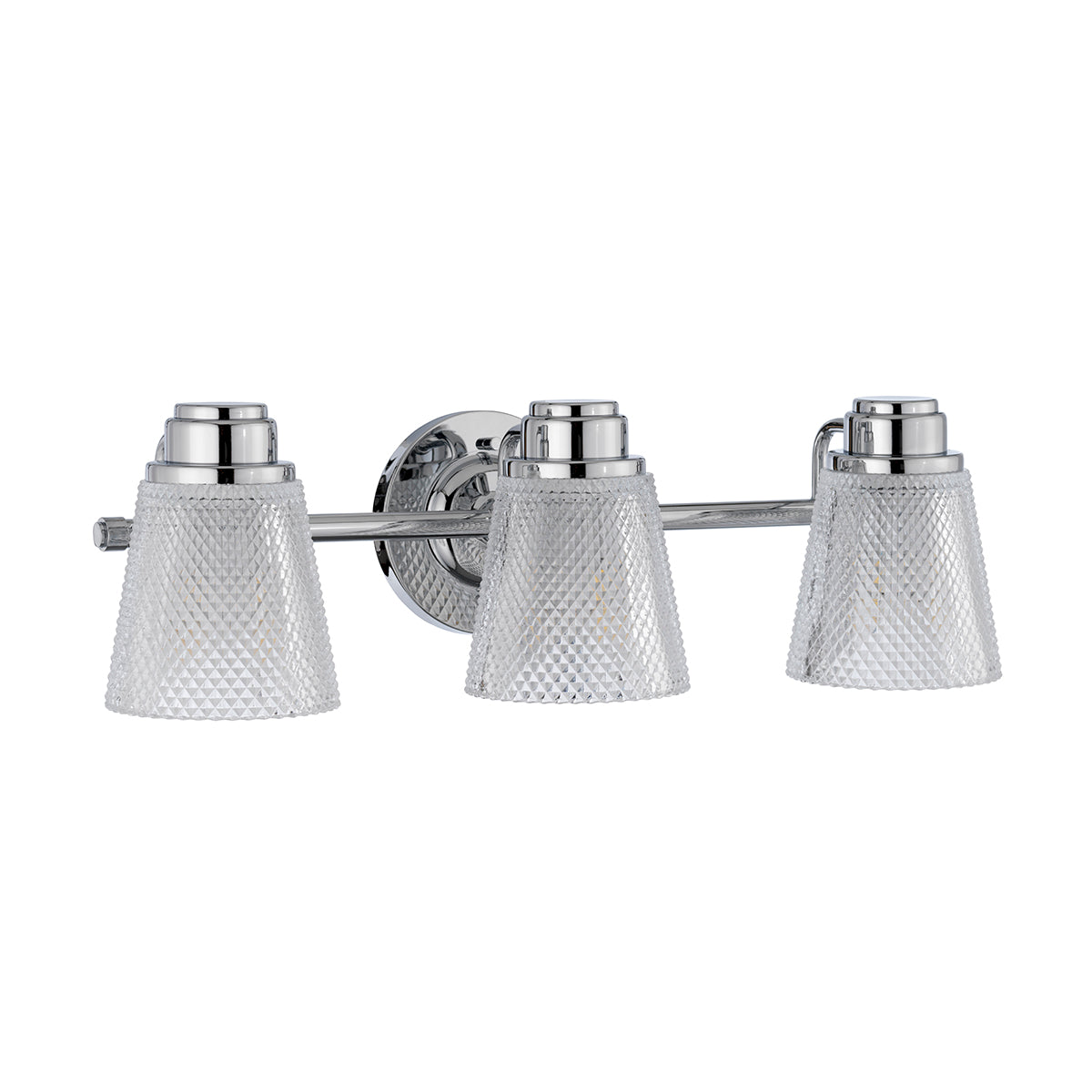 Quintiesse Hudson 3 Light Wall Light Polished Chrome