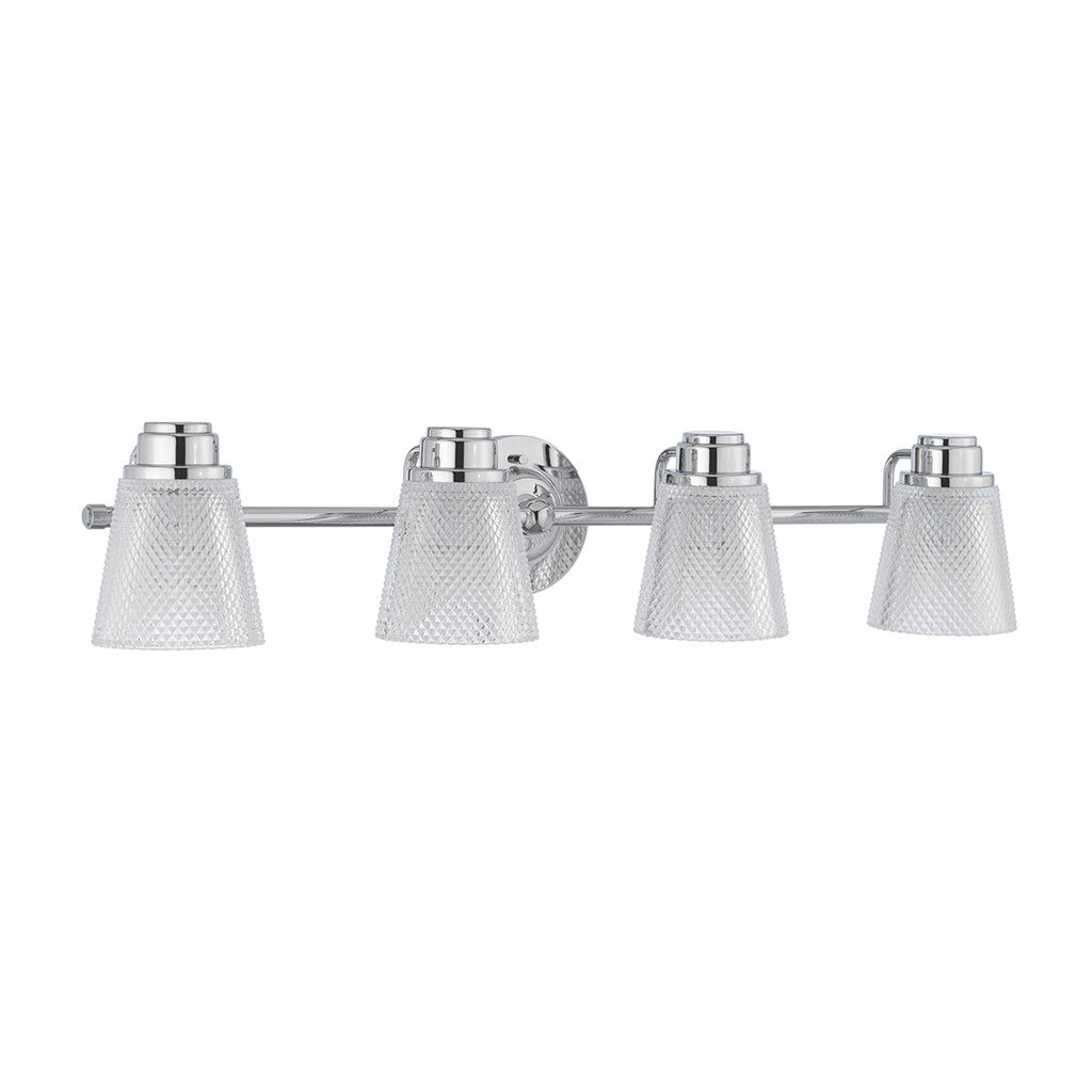 Quintiesse Hudson 4 Light Wall Bracket Polished Chrome