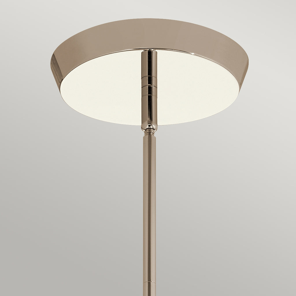 Quintiesse Kayva LED 13 Light 6 Arm Chandelier in Polished Nickel