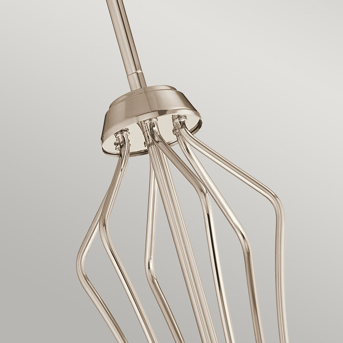 Quintiesse Kayva LED 13 Light 6 Arm Chandelier in Polished Nickel