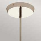 Quintiesse Kayva LED 9 Light 4 Arm Chandelier in Polished Nickel