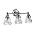 Quintiesse Keynes 3 Light Wall Light Polished Chrome