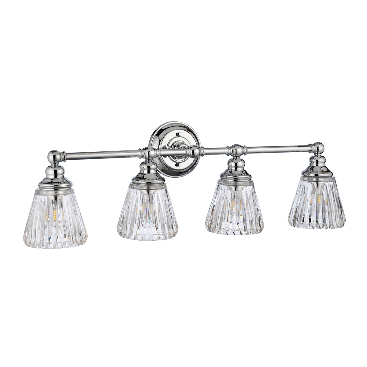 Quintiesse Keynes 4 Light Wall Light Polished Chrome