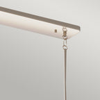 Quintiesse Kimrose 10 Light Linear Chandelier in Polished Nickel