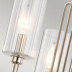Quintiesse Kimrose 3 Light Chandelier in Polished Nickel