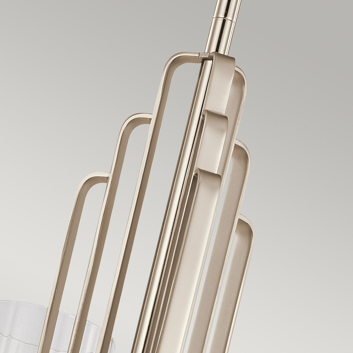 Quintiesse Kimrose 3 Light Chandelier in Polished Nickel