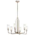 Quintiesse Kimrose 6 Light Chandelier in Polished Nickel