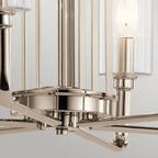 Quintiesse Kimrose 6 Light Chandelier in Polished Nickel