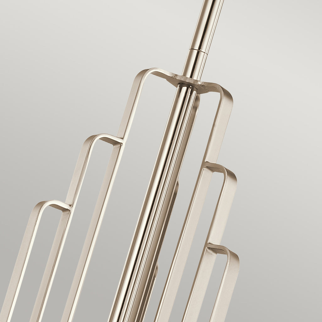 Quintiesse Kimrose 6 Light Chandelier in Polished Nickel