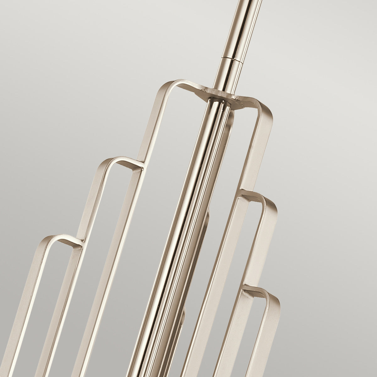 Quintiesse Kimrose 6 Light Chandelier in Polished Nickel