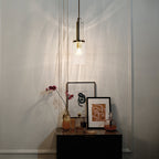 Quintiesse Kimrose Mini Pendant in Brushed Natural Brass